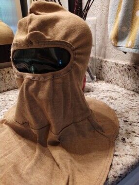 USGI Koman Inc Ant Flash PBI Gold Hood Flame Resistant FR Anti-flash Balaclava